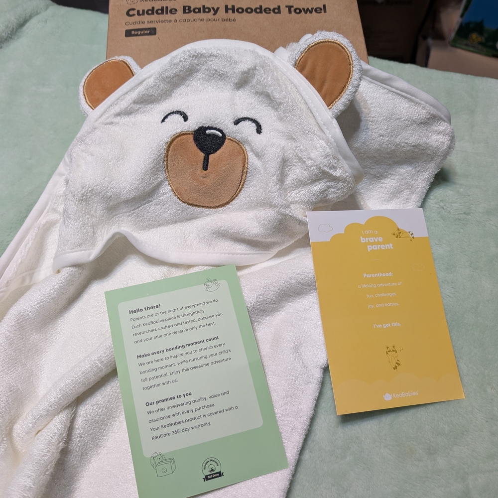 Cuddle Baby Hooded Towel with Bear Design